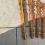 4 Spindled Table Legs - Solid Wood Image 2