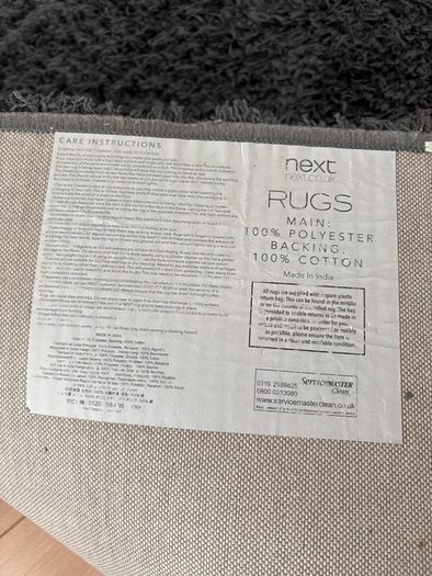 Grey super soft rug