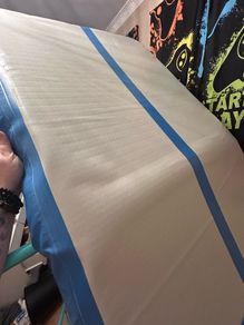 Inflatable gym mat