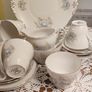 21 pcs Very pretty Vintage Royal Stuart Teaset Pale blue and pink flowers Image 5