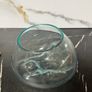 Handmade Molten Glass Bowl on Natural Wood,  Boxed Image 4
