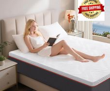 King Memory Foam Mattress, Cooling 5ft Kingsize Mattresses, Medium Firm, with Removable Cover, 150X200X20cm
