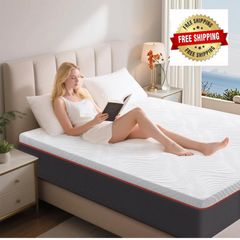 King Memory Foam Mattress, Cooling 5ft Kingsize Mattresses, Medium Firm, with Removable Cover, 150X200X20cm