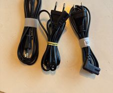 3 x European 2 pin plugs (Europlug Type C)