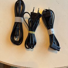 3 x European 2 pin plugs (Europlug Type C)