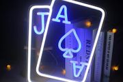 Cards Neon Signs for Wall Decor Poker Neon Light with USB Powered for Bedroom, Casino, Bar, Game Room, Home Decor (FREE POSTAGE)