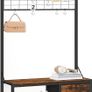 Coat Rack with Shoe Storage Bench, Coat Stand with Hooks and 2 Drawers, 4-in-1 Design, Coat and Shoe Rack, for Hallway, Entryway, Living Room, Bedroom, Rustic Brown and Black Image 5