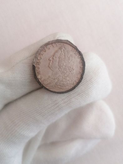 1758 United Kingdom Silver Shilling Coin