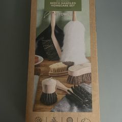 Natural Life Home Cleaning Brush Set, Horsehair and Beech Wood