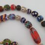 Antique Venetian Style MultiColor Mix Glass Beads Necklace Image 4