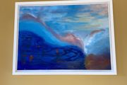 Abstract painting on canvas- framed