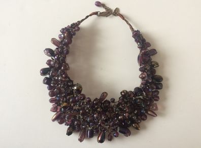 Beautiful bead and wire neck piece- jewellery