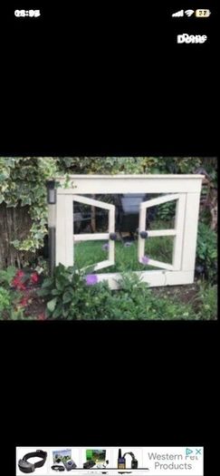 Garden mirror reflection window