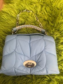 mulberry Nappa cornflour blue leather