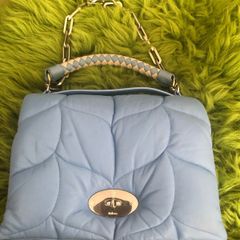 mulberry Nappa cornflour blue leather