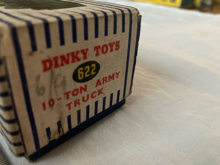 Dinky 622. 10-ton army truck. In box. Both excellent condition.