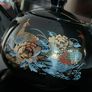Traditional Chinese Porcelain Teapot - Vintage 80's - Peacock Image 3