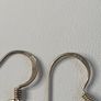 Vintage Sterling Silver 925 Leaf Dangle Earrings Image 5