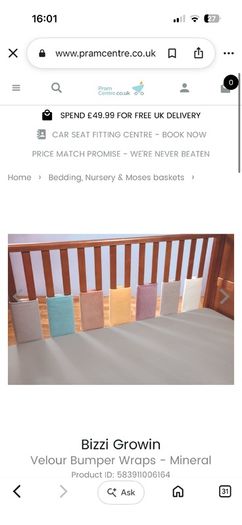 cot bed bumper wraps