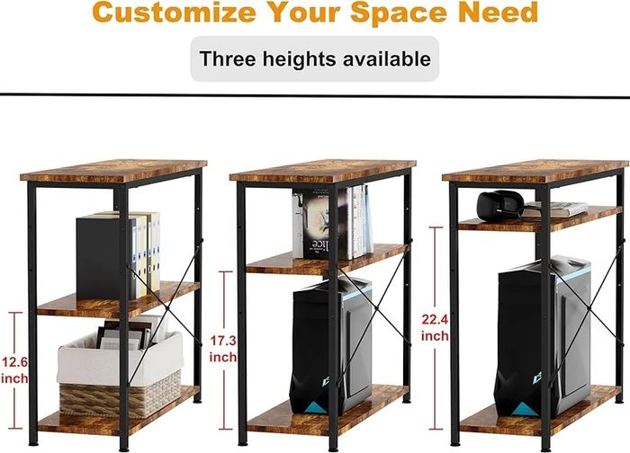 L Shaped Desk 100CM Computer Desk Study Office Desk Gaming Desk Writing Table With Bookshelf Reversible Corner Desk For Home Office Studio Workstation