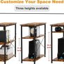 L Shaped Desk 100CM Computer Desk Study Office Desk Gaming Desk Writing Table With Bookshelf Reversible Corner Desk For Home Office Studio Workstation Image 3