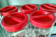 Vintage Italian Storage jars x 5