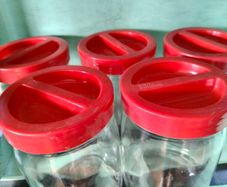 Vintage Italian Storage jars x 5