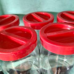 Vintage Italian Storage jars x 5