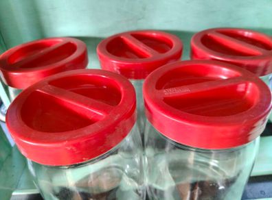 Vintage Italian Storage jars x 5