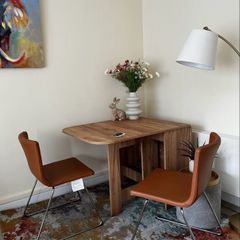 IKEA Bernhard Leather Dining Chairs (x2)