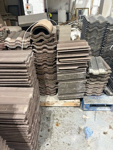 Salvaged roof tiles
