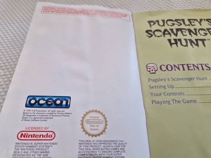The Addams Family Pugsley s Scavenger Hunt Snes Super Nintendo Arcade Retro Games Original