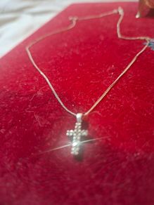 Beautiful Vintage Sterling Silver & Marcasite Cross Pendant