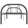 Bed Frame Grey Metal 90x200 cm Image 4