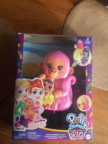 Polly Pocket momma monkey@baby fantastic condition with box