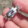 Vintage chunky 925 Silver Linked Ring Image 8