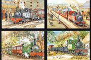 1995 Ireland Transport: Narrow Gauge Railways Commemorative Stamps Maximum Cards Mint