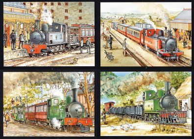 1995 Ireland Transport: Narrow Gauge Railways Commemorative Stamps Maximum Cards Mint
