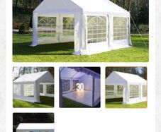 Heavy Duty Industrial PE Grade 4m x4m White Marquee/Party Tent