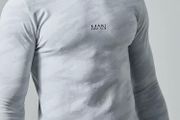 Man Active Seamless Camo Long Top
