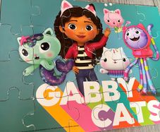 Gabbys dollhouse wooden puzzles set