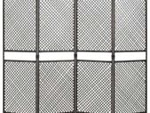4-Panel Room Divider Poly Rattan Brown 240x200 cm