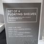set of 4 white floating shelves Image 2
