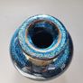 Stunning Louis Mulcahy Ireland Blue Drip Glaze Ceramic Posy Vase Medium - Made in Dingle Image 2