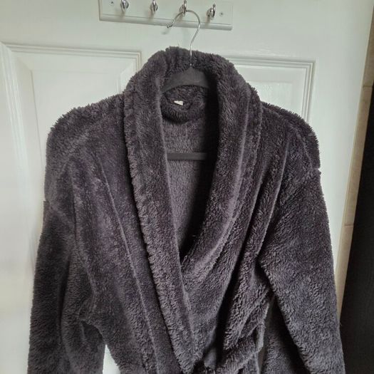 Dark grey bathrobe, size M