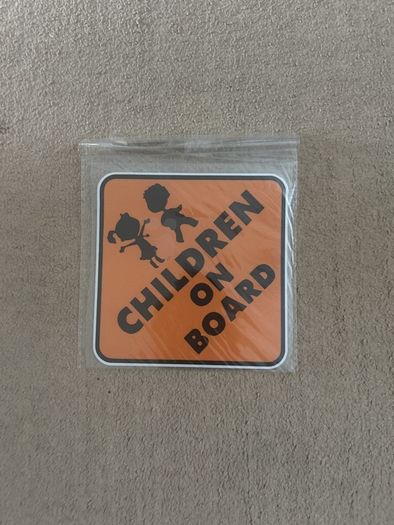 sticker- children on board