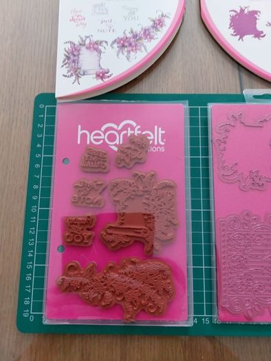 Heartfelt- die and stamp set- Sweet Lilac