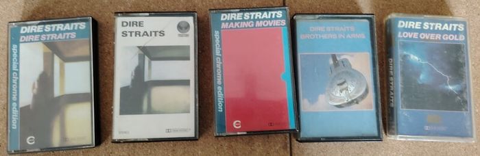 Vintage Dire Straits Cassettes x 5