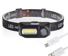 Cycling Running COB LED Headlight Headlamp Head light Flashlight USB Rechargeable Torch Camping Hiking Night Fishing Light