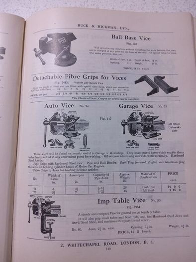 buck and hickman 1953 proper tool book